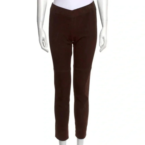 Brunello Cucinelli suede brown pants size small - Picture 4 of 5
